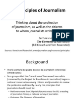 Lecture The Elements of Journalism