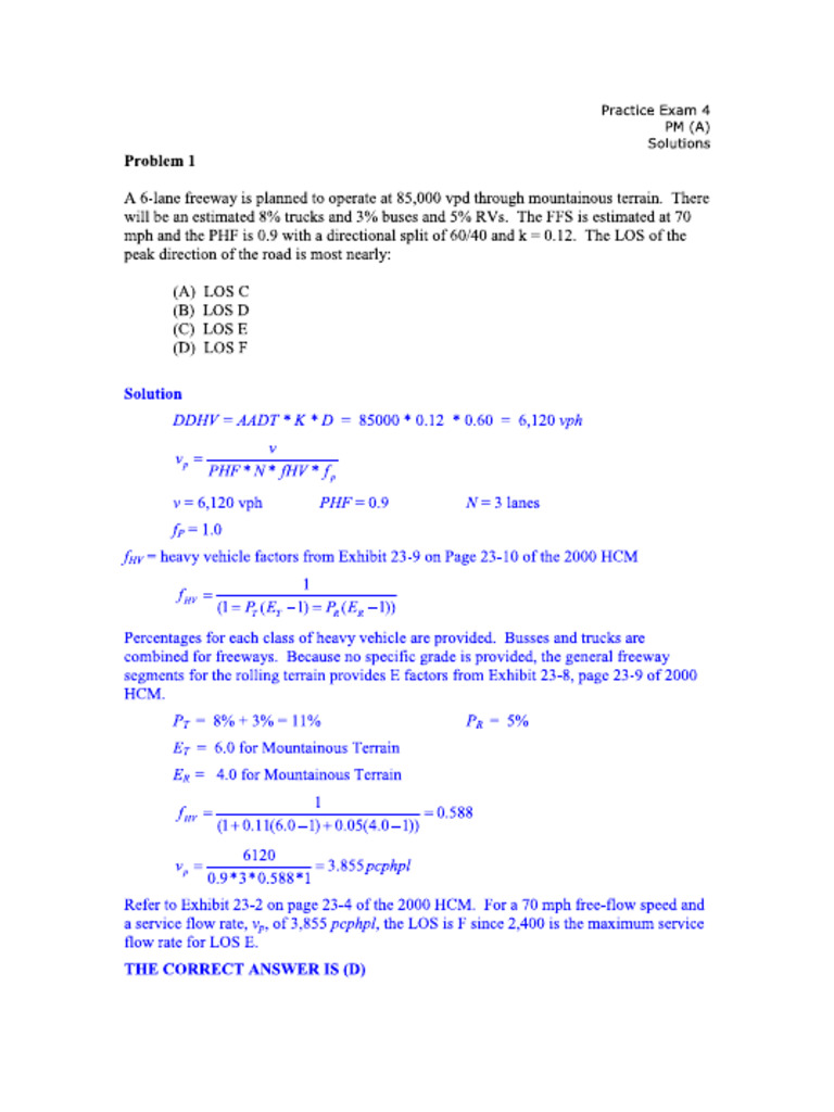 LOS Examples | PDF | Traffic | Lane