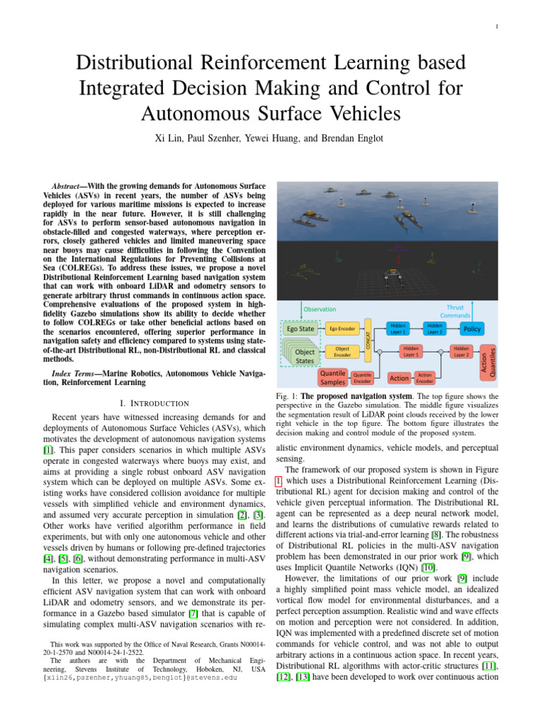 Distributional Reinforcement Learning based Integrated Decision Making ...