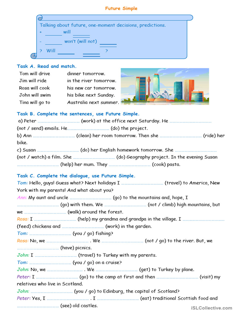 Future Simple Tense | PDF