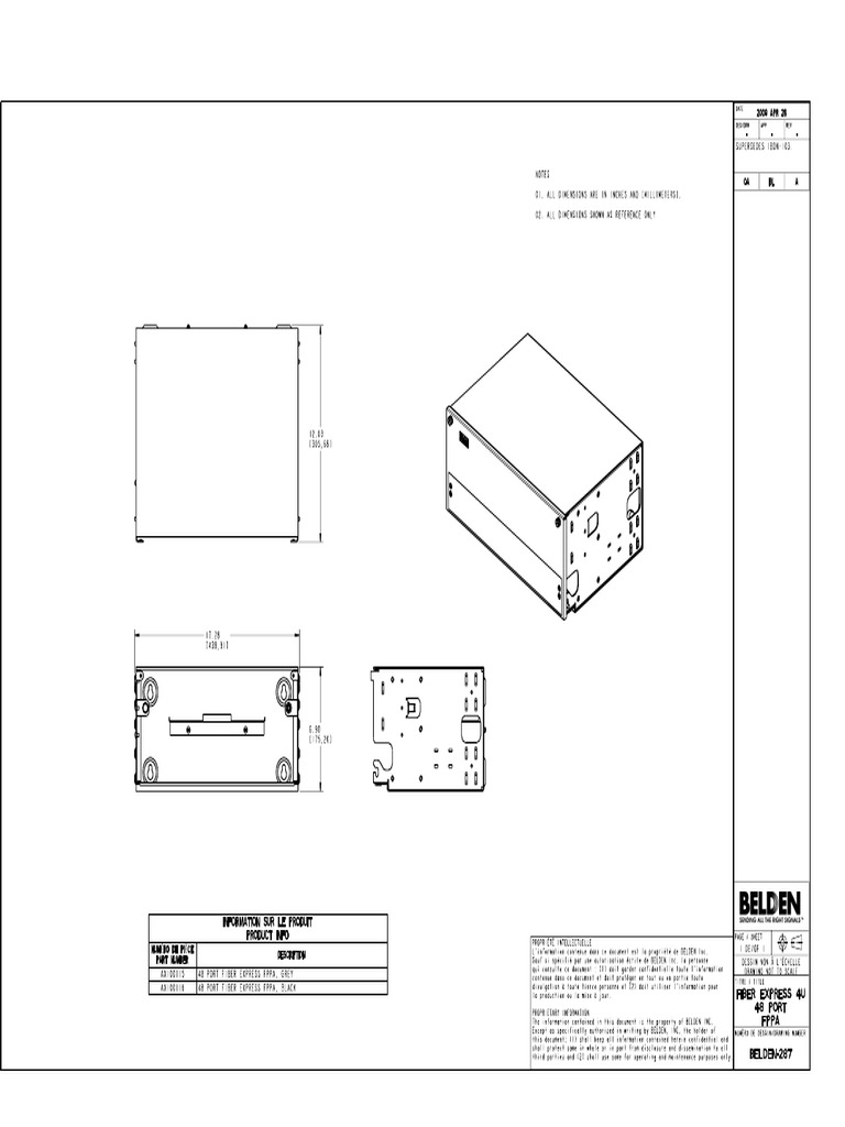 Belden-287 Fiber Express 4u 48 Port Patch Panel | PDF