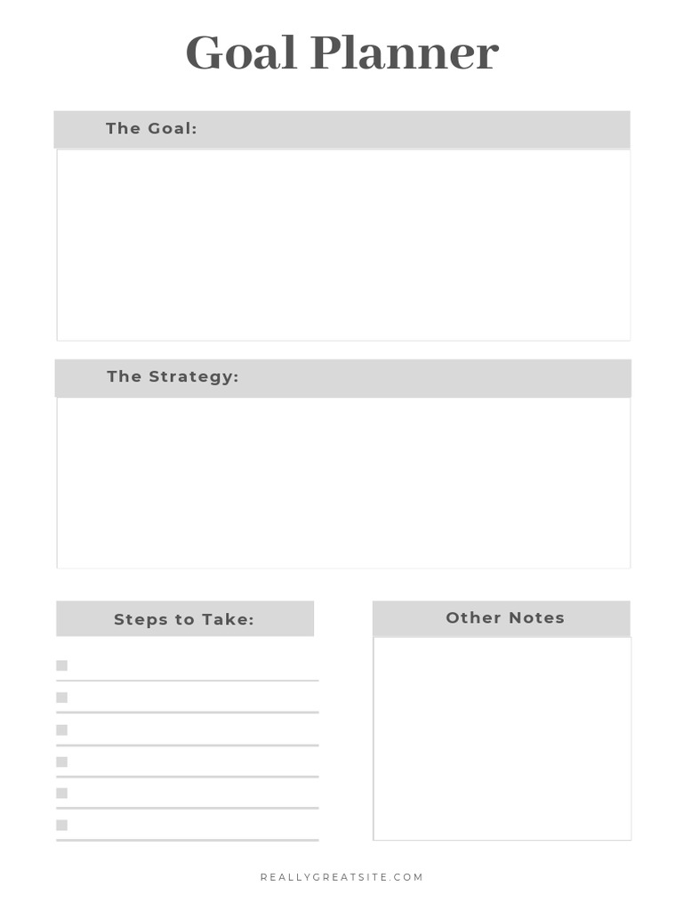 Goal Success Planner Template 20260402 151940 0000 | PDF