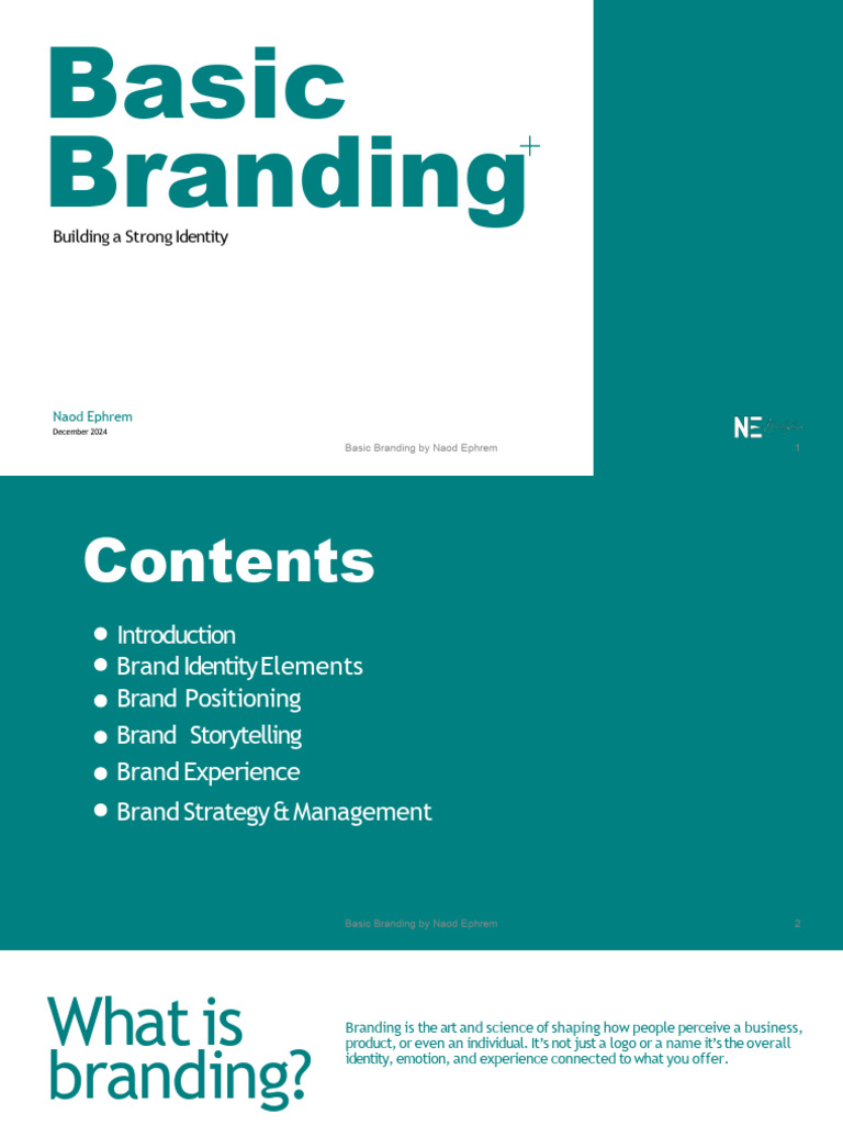 Basic Branding by Naod | PDF | Brand | Customer Experience