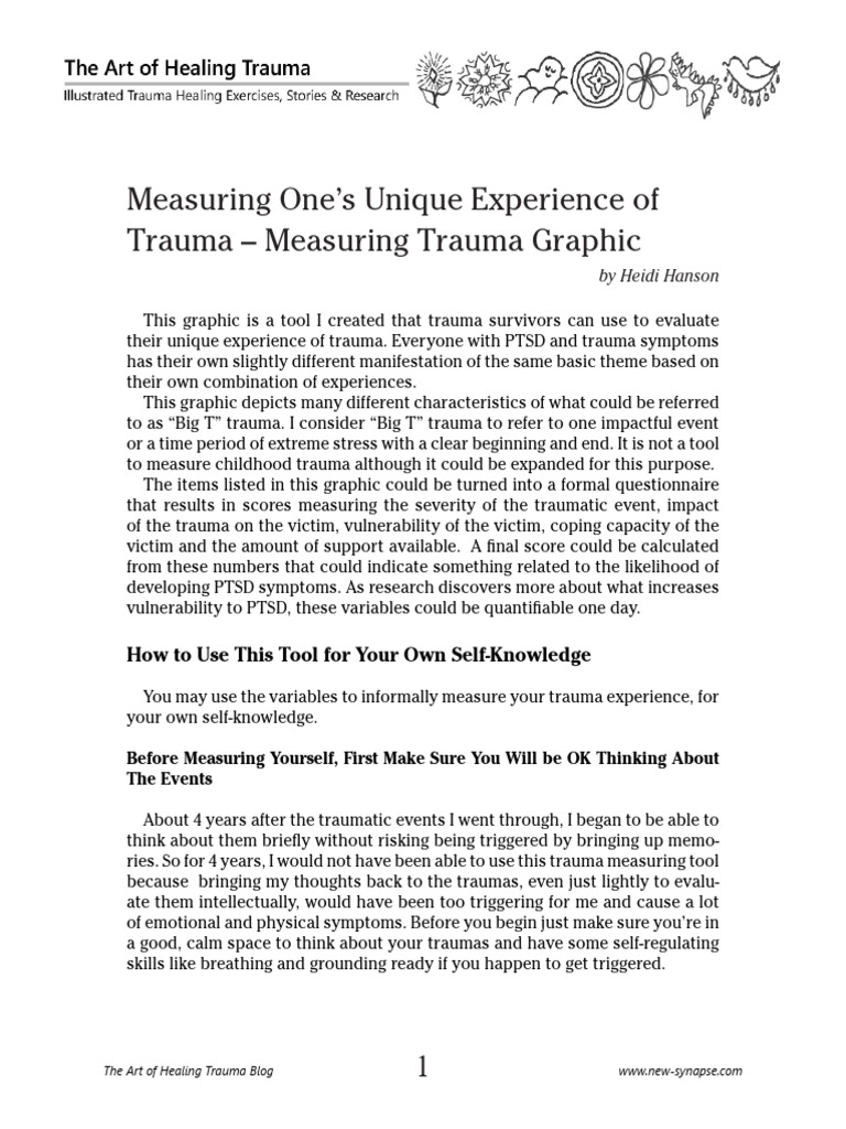 Printable Measuring Trauma | PDF