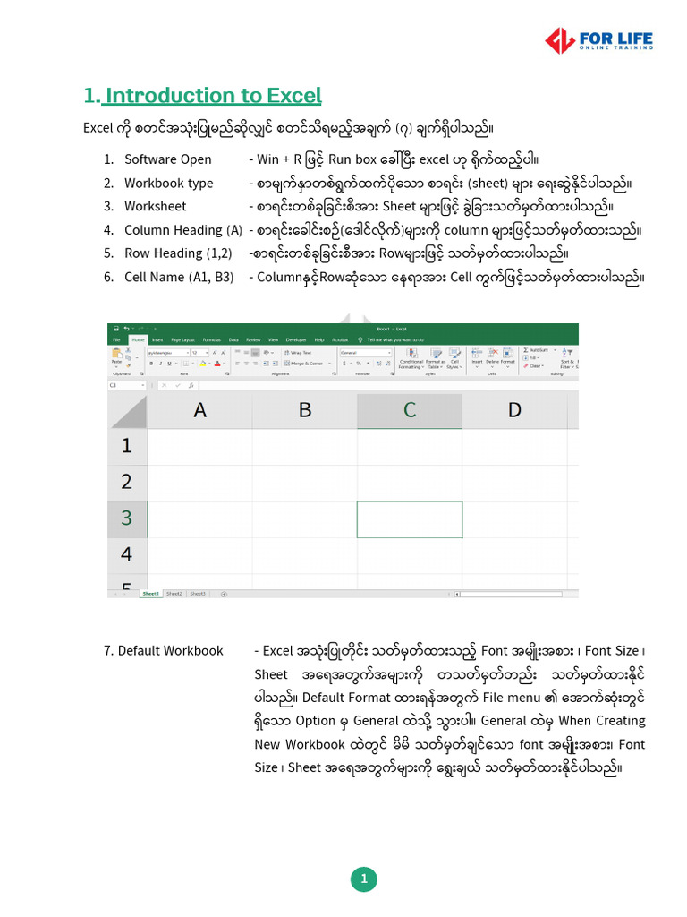 For Life Excel New Course | PDF