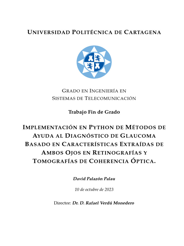 David Pal Palau TFG Pal Imp | PDF | Ojo humano | Aprendizaje automático
