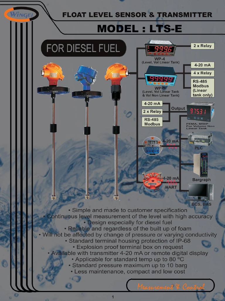 Datasheet - Level Sensor - LTS-E | PDF