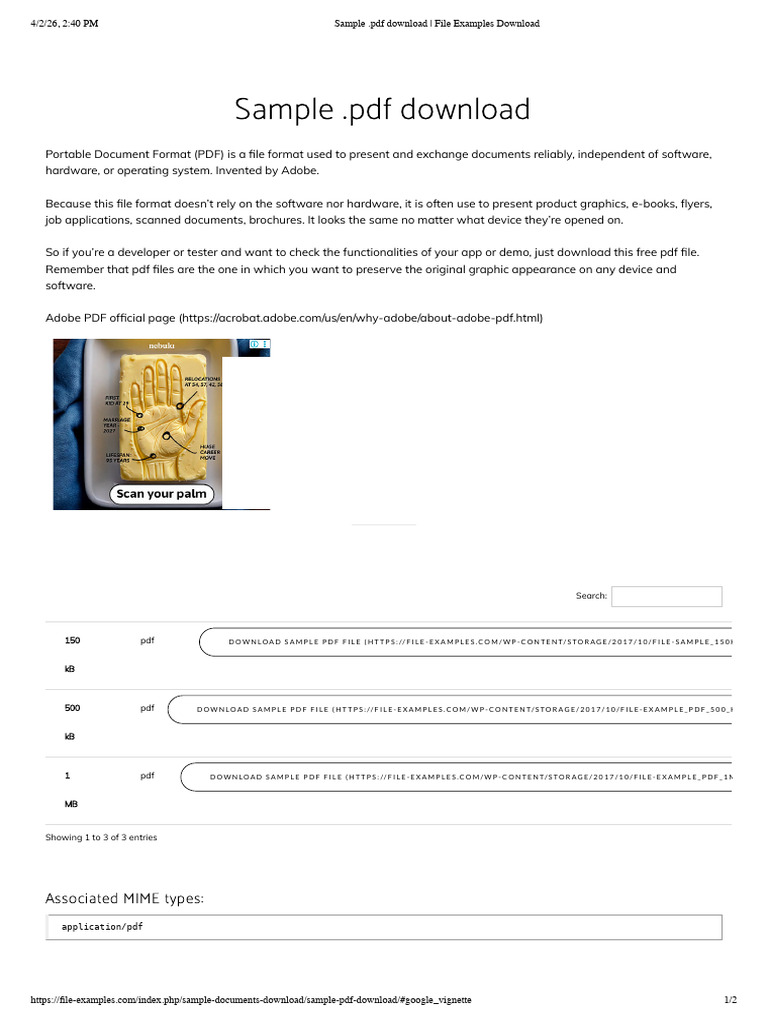 Sample .PDF Download _ File Examples Download | PDF | Multimedia ...