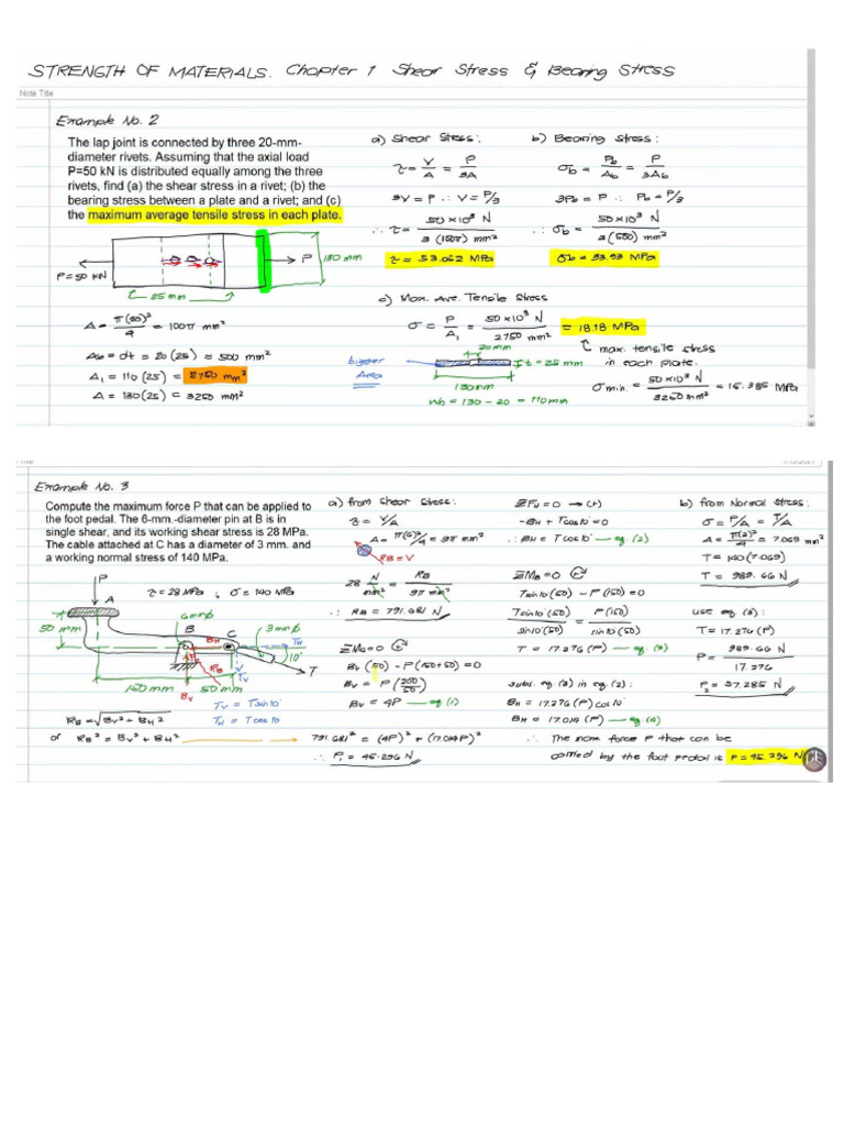 Stress Notes | PDF