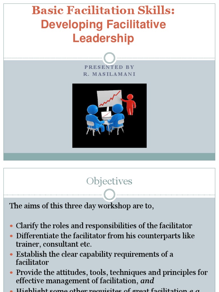 Basic Facilitation Skills Workshop Overview | PDF | Facilitator ...