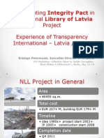 Implementing Integrity Pact in the National Library of Latvia Project