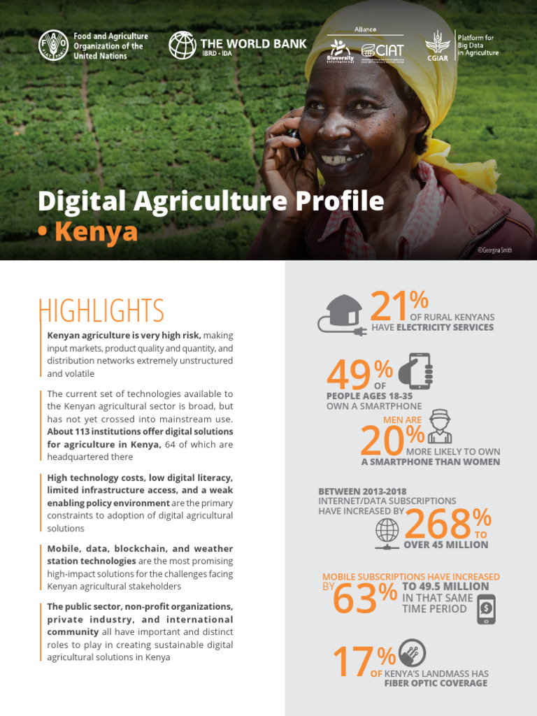 ++Digital Agriculture Profile Kenya | PDF | Agriculture | Kenya