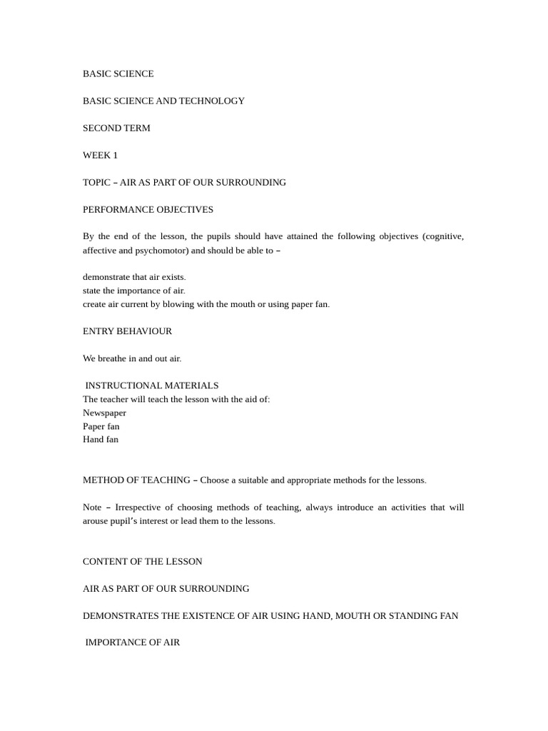 Basic Science 1 2nd Term | PDF | Senses | Taste