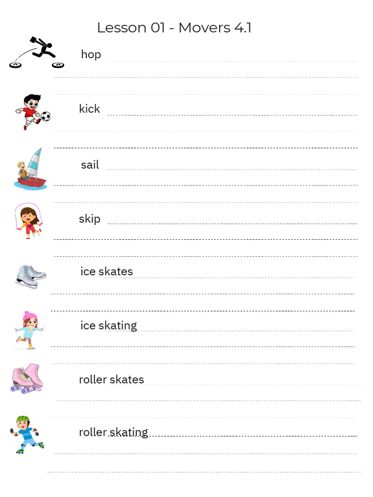 14 Bản Worksheet Cho Movers | PDF