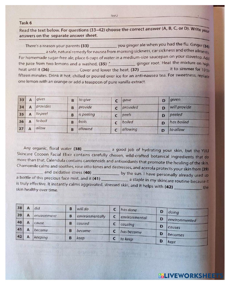 Worksheet 882058 | PDF