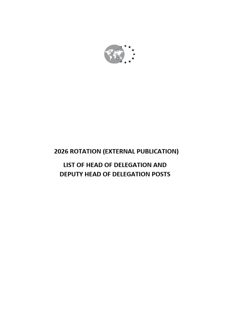 2026 Rotation - List of HOD and DHOD Posts | PDF | International ...