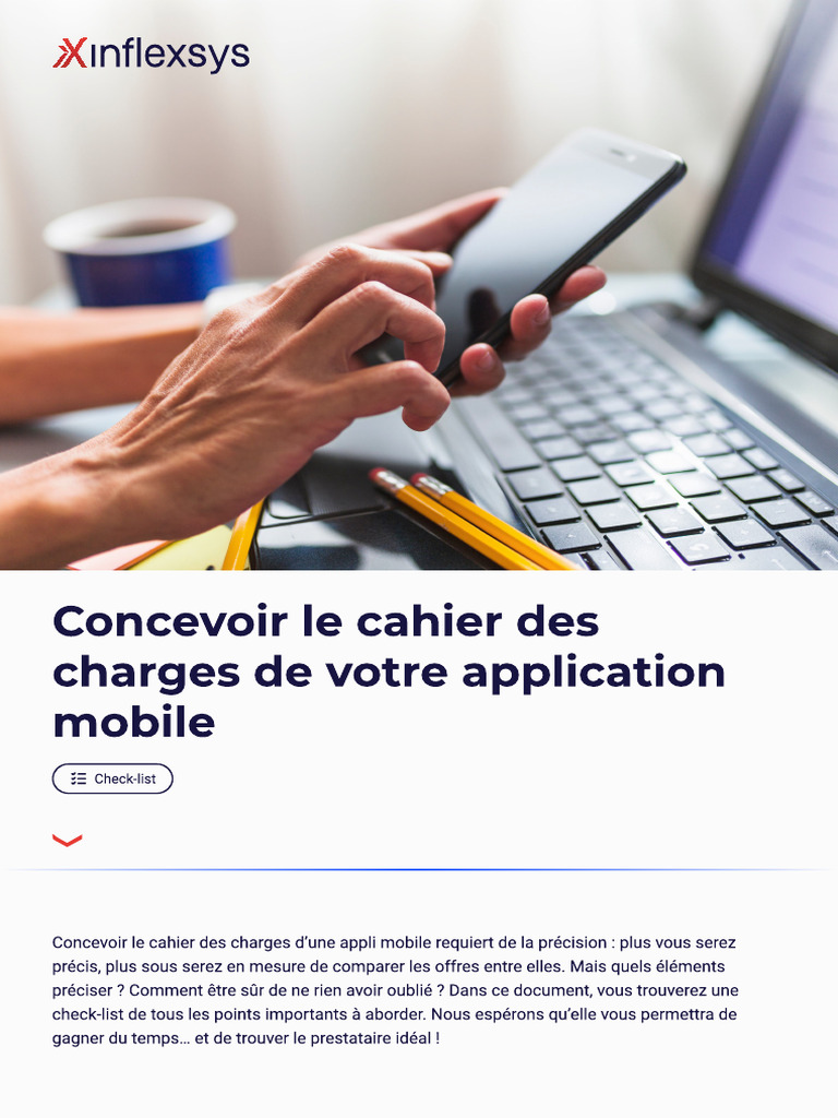Cahier Des Charges Application Mobile Check List | PDF