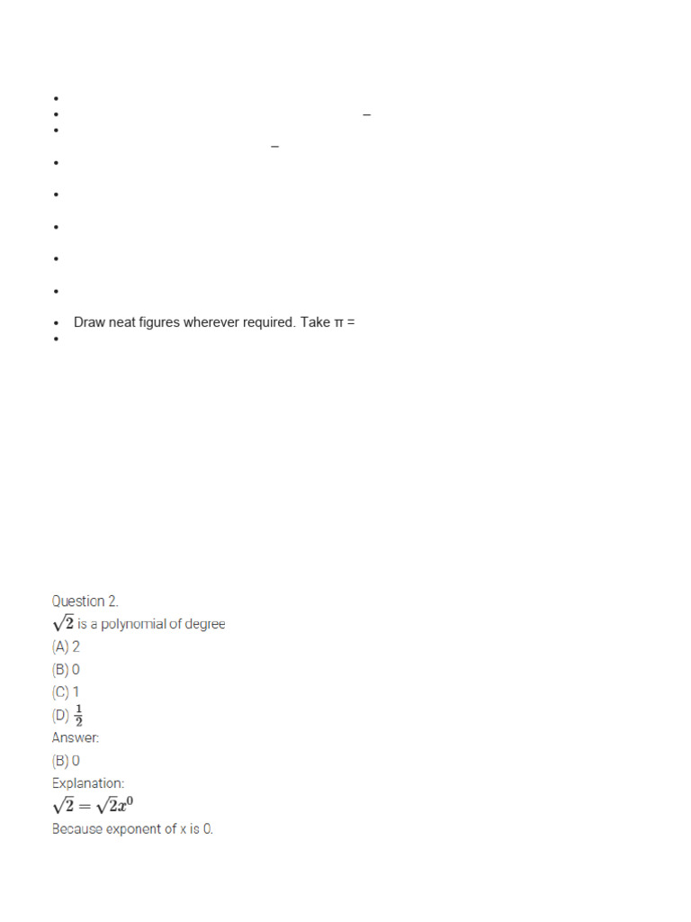 Maths Set 1 | PDF