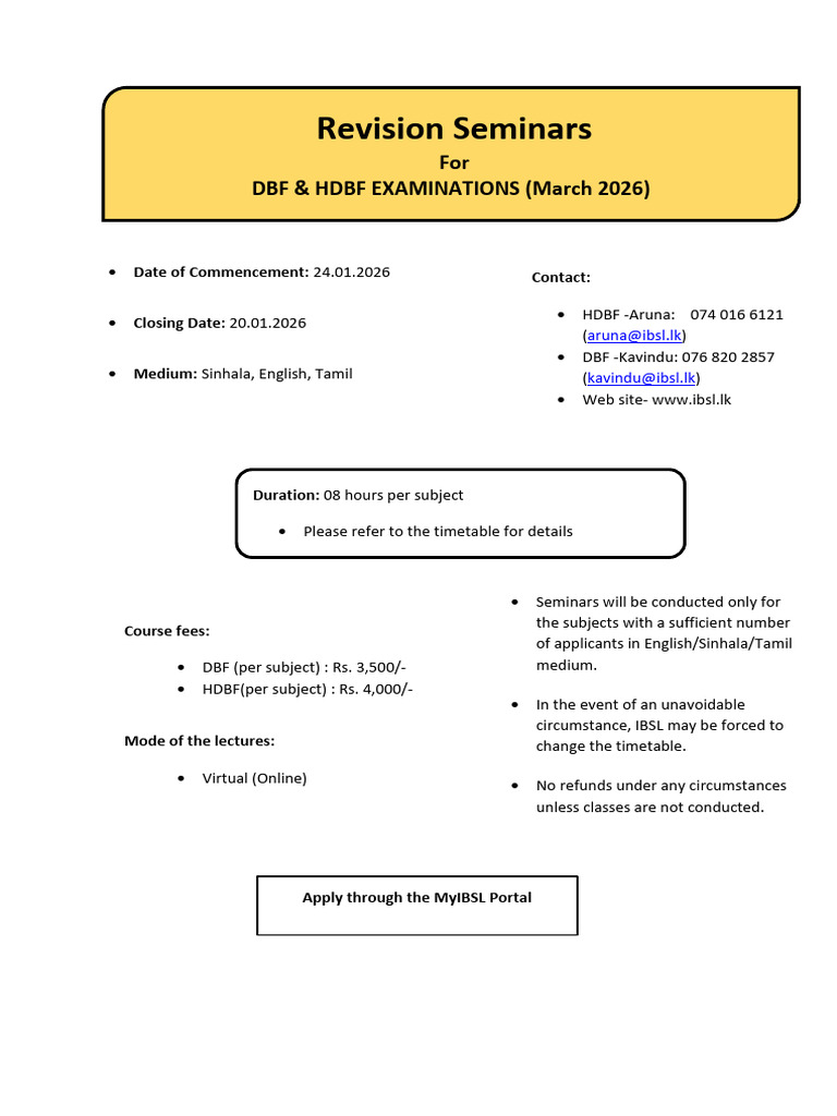 Revision DBF HDBF March 2026 | PDF | Workweek And Weekend | Economies
