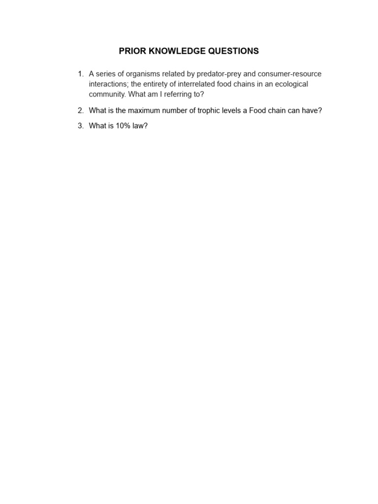 Chp 15 - Mod 3 - Prior Knowledge | PDF
