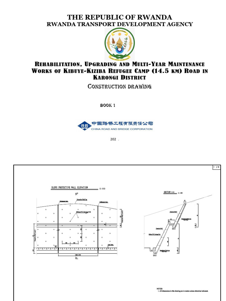 Design of Road Slope Protection Pk1+860-Pk2+060 | PDF