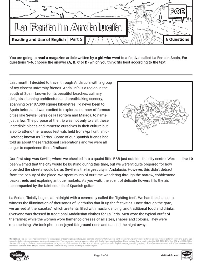 B2 First for Schools Reading Part 5 practice | PDF | English As A ...