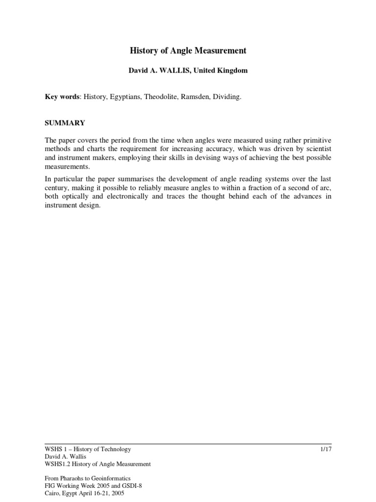 Evolution of Angle Measurement Tools | PDF | Scientific Observation ...