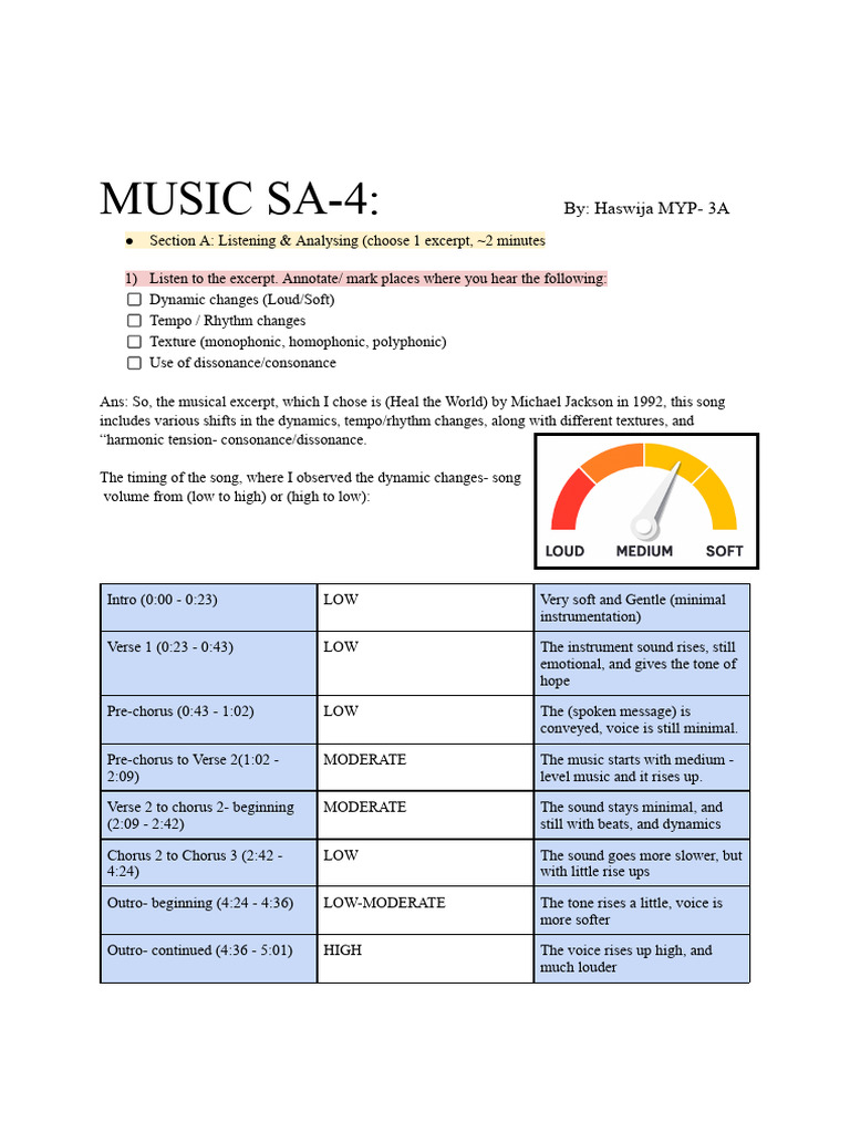 Music SA4 | PDF | Song Structure | Harmony