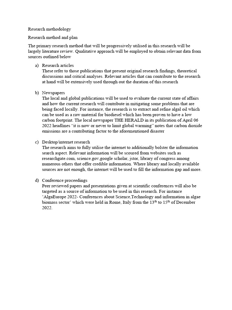 Research Methodology | PDF
