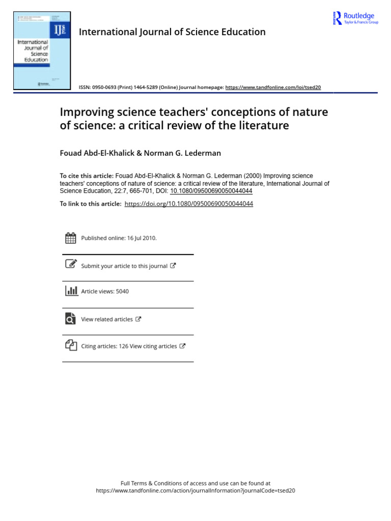 2.1_NATURE.SC | PDF | Science | Philosophy Of Science
