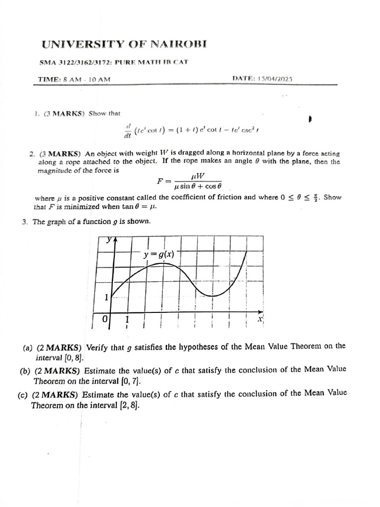Britney Gitura-Pure Math B CAT | PDF