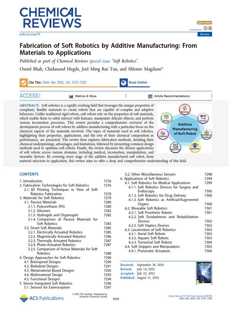 Fabrication of Soft Robotics by Additive Manufacturing From Materials ...