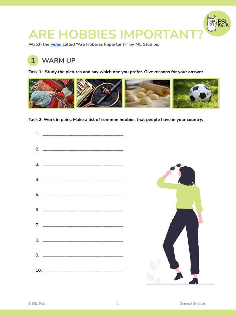 Are Hobbies Important | PDF | Hobbies | Linguistics