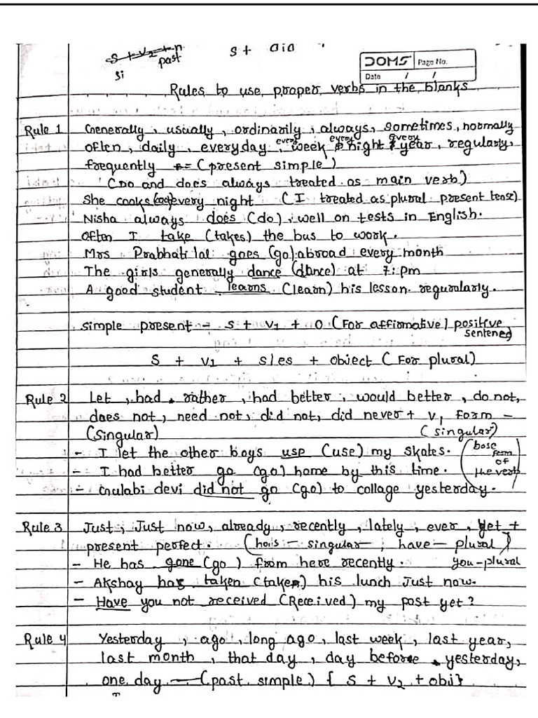 Integrated Grammar Notes Written | PDF