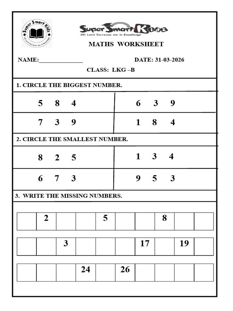 Maths Worksheet | PDF
