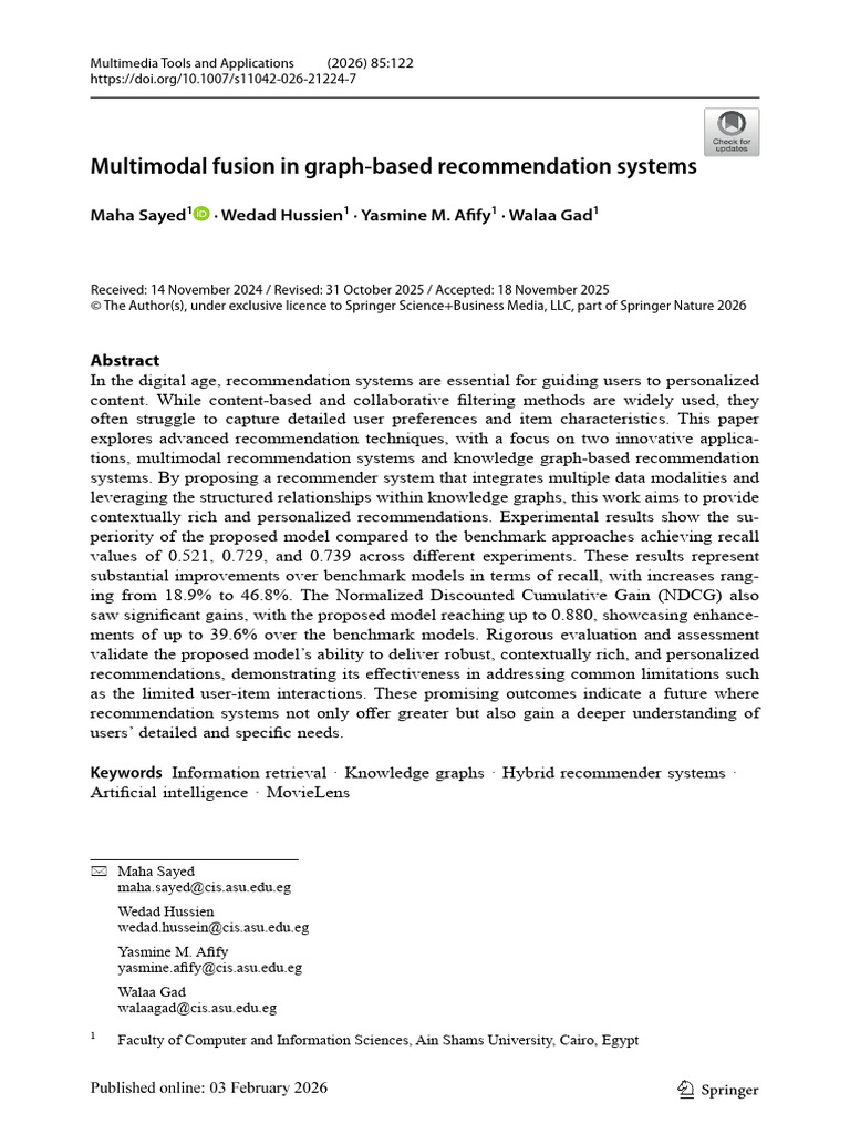 MMR 2026 | PDF | Information Retrieval | Applied Mathematics