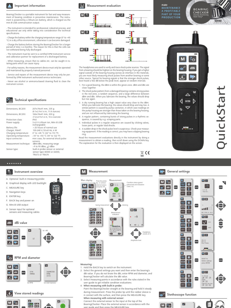 Quickstart BETEX Bearing Checker | PDF