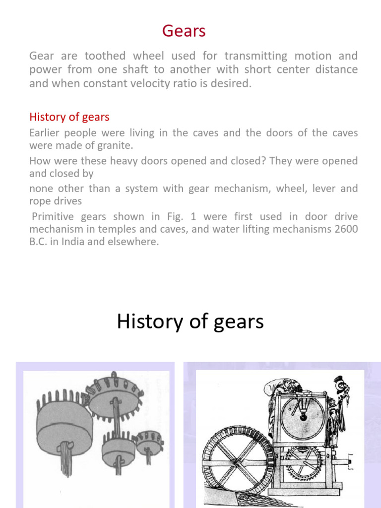 Gears Theory | PDF | Gear | Machines