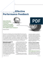 Delivering Effective Performance Feedback