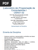 Guia da Disciplina de Algoritmos UFJF | PDF | Algoritmos | Lógica