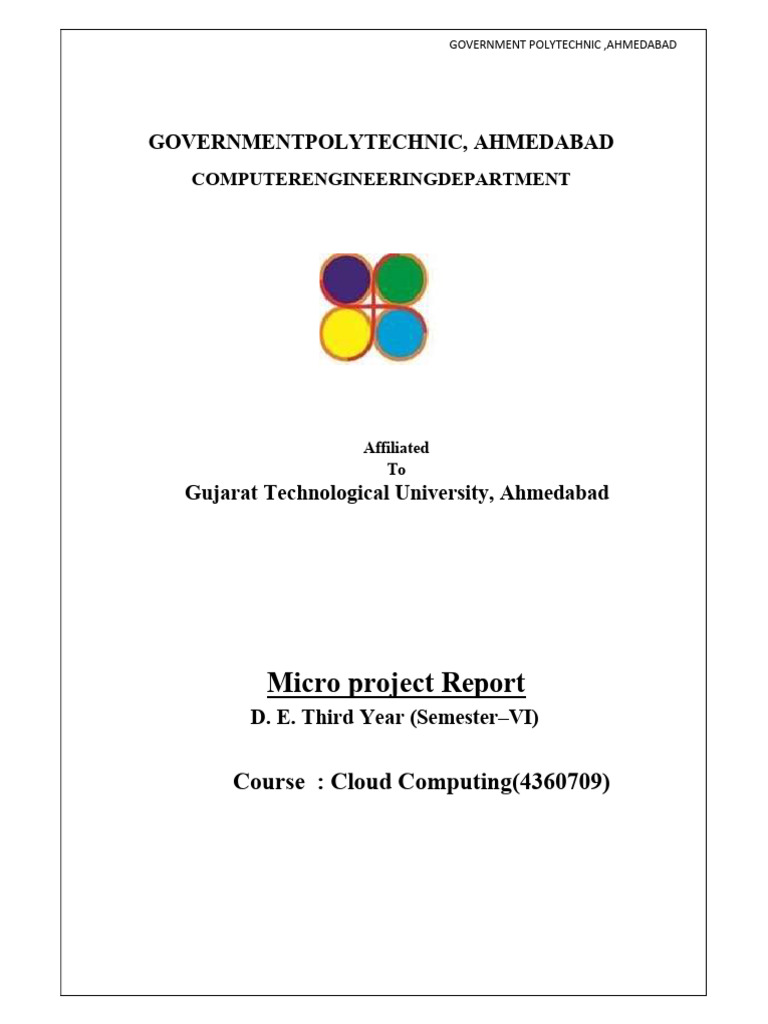 CC Project | PDF | Cloud Computing | Software As A Service
