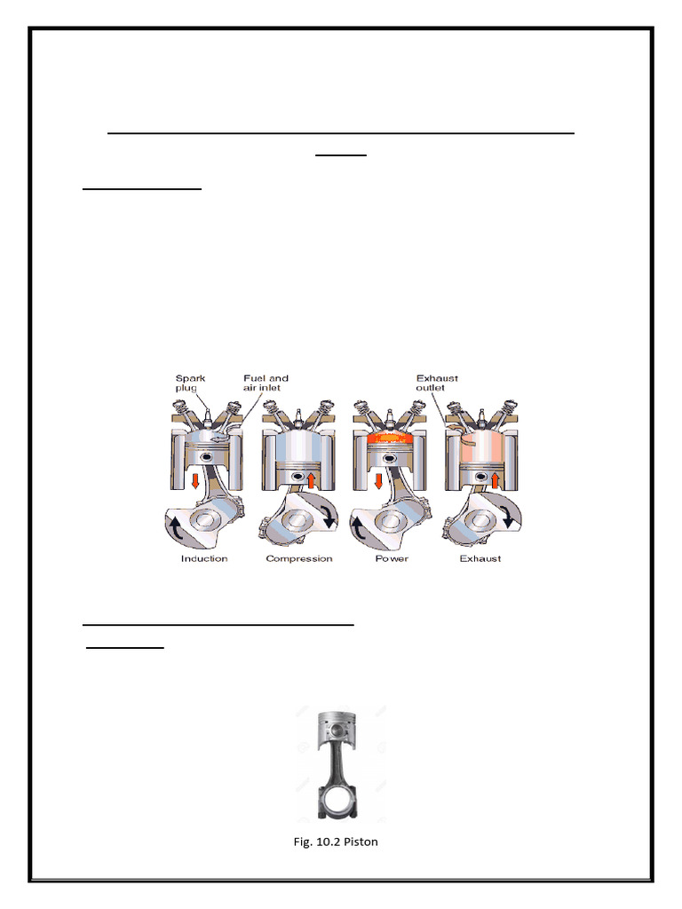 4 stroke 1 | PDF | Internal Combustion Engine | Piston