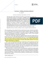 Scheff 2008 Awareness Structures: Defining Alienation/solidarity