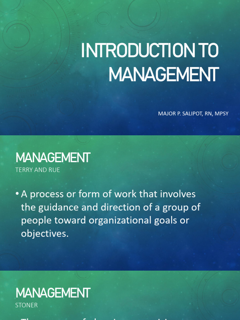Introduction to Management | PDF