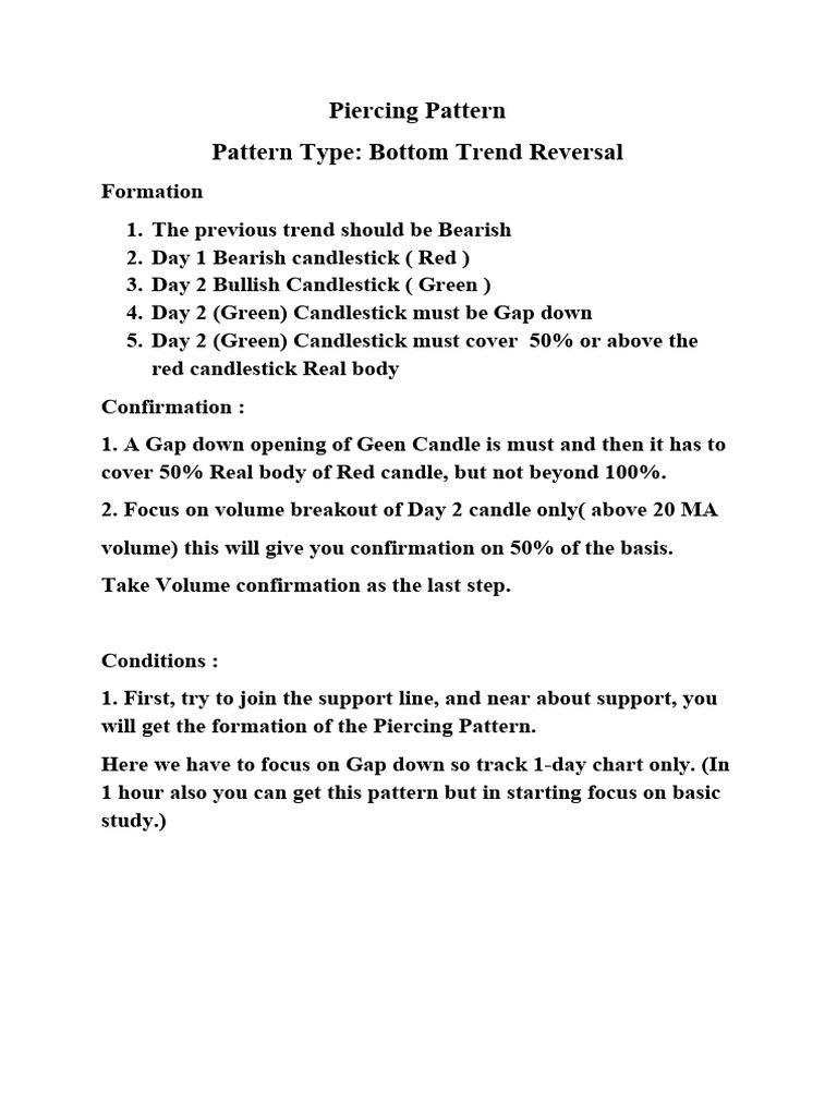 Piercing Pattern | PDF