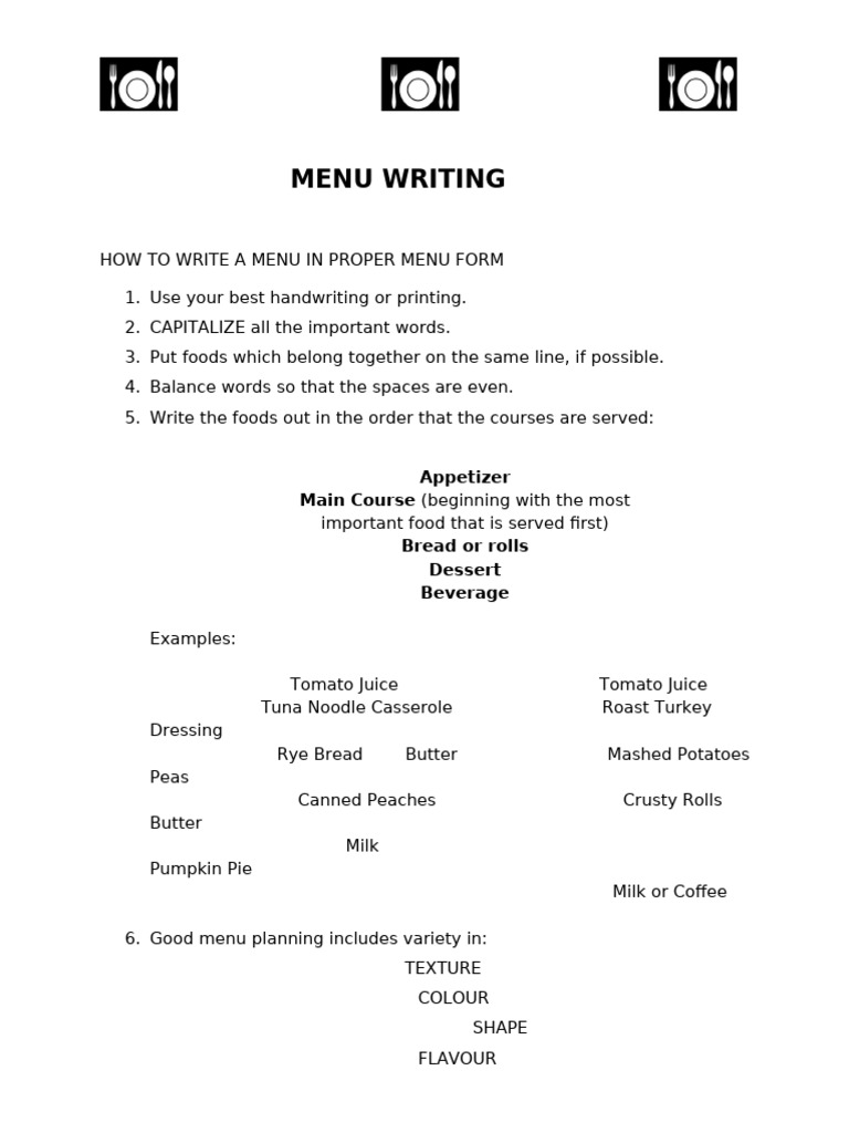 2025 Menu Planning Booklet | PDF | Meal | Desserts