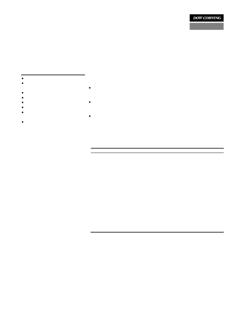 89hoja Tecnica DC 7091 | PDF | Adhesive | Glasses
