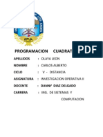 Trabajo de Programacion Cuadratica II