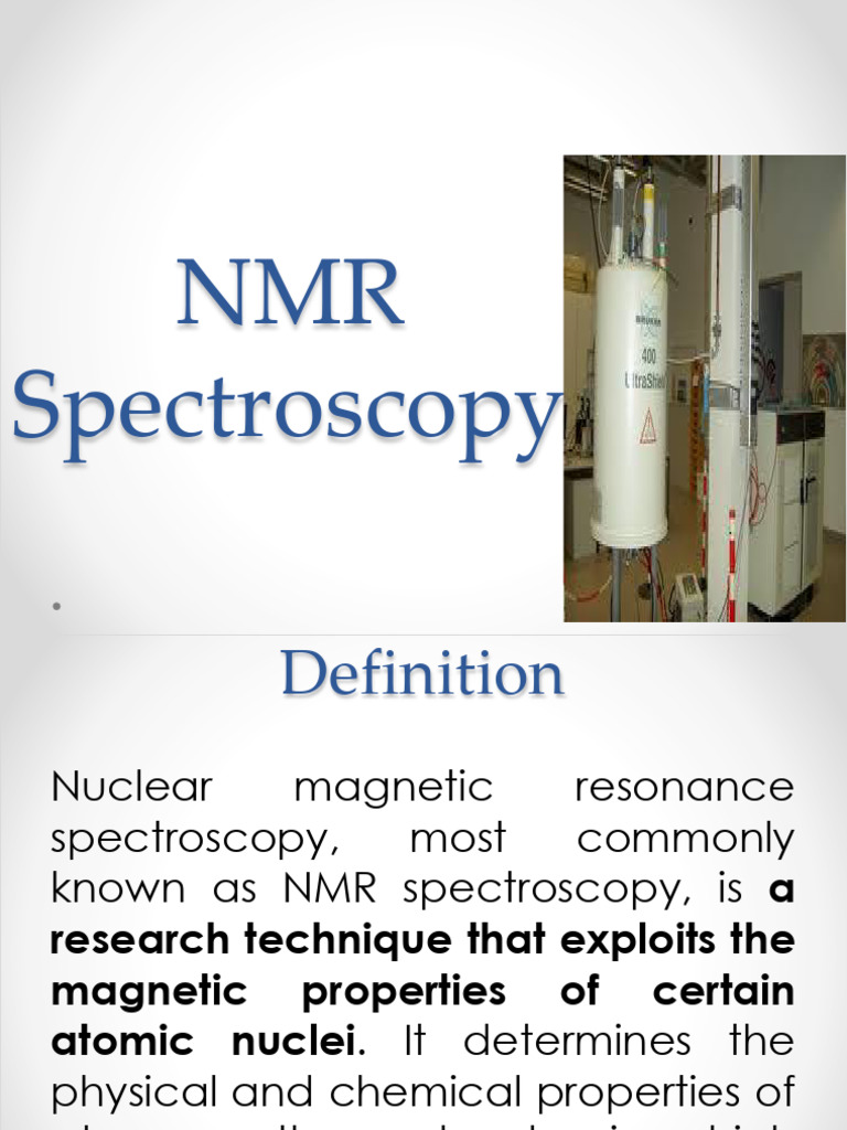 6-NMR | PDF | Nuclear Magnetic Resonance | Spectroscopy