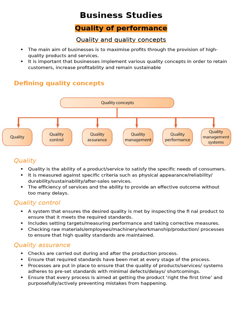 7. Quality of performance | PDF